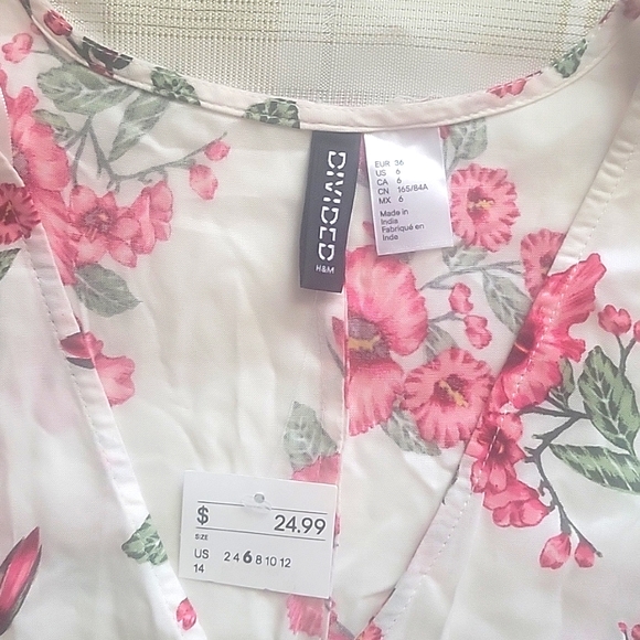 NWT H&M Floral Dress - Picture 5 of 11